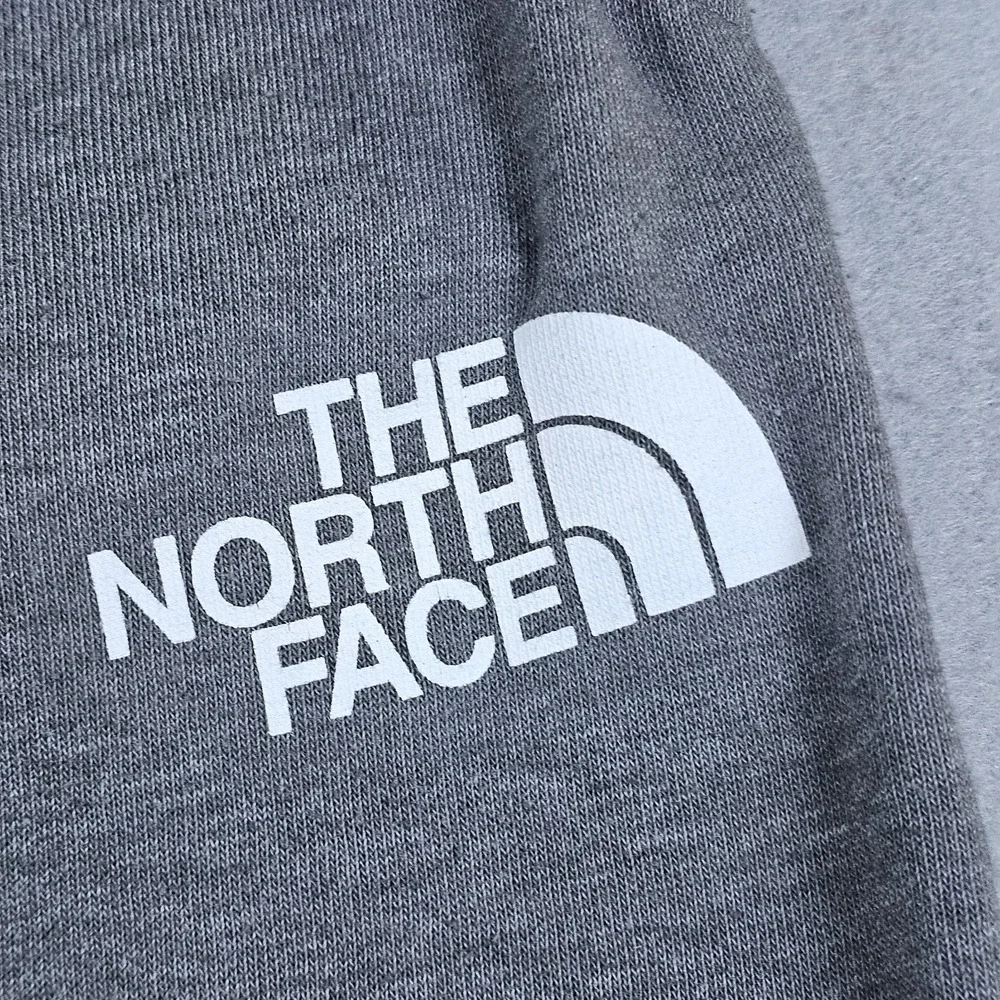 The North Face Jogger Pants Mens Large Gray Fleece Sweatpants Drawstring Pockets